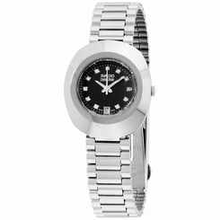 Rado Diamond Black Dial Stainless Steel Ladies Watch R12307313