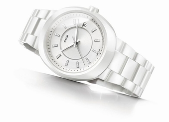 NWT Ladies Rado D Star Lady L Jubile�� R15519702 White Ceramic Diamond Watch
