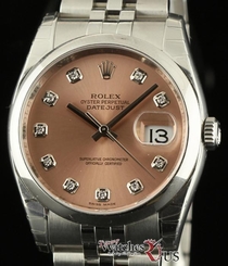 Rolex New Datejust 36mm 116200 Steel Jubilee Diamonds 2016 Box/Papers #RL262