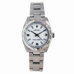 Rolex Oyster Perpetual Midsize 177200 Stainless Steel 31mm White Dial