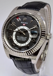 Rolex Sky-Dweller 18k White Gold Mens GMT Watch Box/Papers/Tags BRAND NEW 326139
