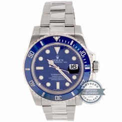 Rolex Submariner 116619LB Auto 40mm White Gold Mens Oyster Bracelet Watch Date