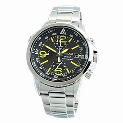 Seiko Men's SSC093 "Adventure-Solar Classic" Stainless Steel Watch 29665162182