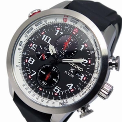 NEW SOLAR POWERED SEIKO PROSPEX FLIGHTMASTER 100M CHRONOGRAPH WATCH SSC351P1