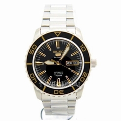 Seiko 5 Sport SNZH57K1 Automatic Black Dial Stainless Steel Analog Men's Watch 4954628125811