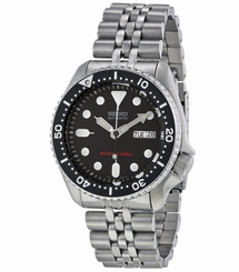 Seiko Men's SKX007K2 Diver's Automatic Black Dial Stainless Steel Watch 285894505729