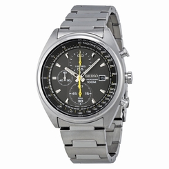 Seiko Men's SNDF85 Chronograph Quartz Grey Dial Stainless Steel Watch