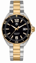 Tag Heuer Formula 1 Men's Gold Plated & Steel Black Dial Watch WAZ1121.BB0879