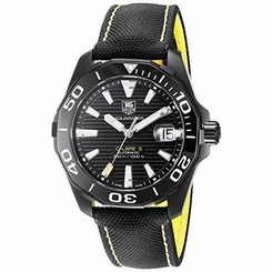 TAG HEUER MEN'S 41MM CANVAS BAND STEEL CASE AUTOMATIC WATCH WAY218A.FC6362
