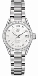 Tag Heuer Carrera Automatic Diamond Dial & Bezel Women's Watch WAR2415.BA0776