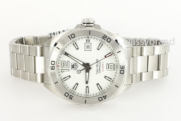 Tag Heuer WAZ2114.BA0875 Calibre 5, White Dial Men's Watch 41mm Automatic - New