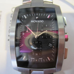 MOVADO MEN'S WATCH QUARTZ ALL S/S SAPPHIRE ORIGINAL SWISS 0605610 NEW