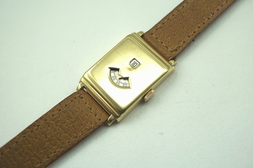 MOVADO JUMP HOUR DIGITAL 18K YELLOW GOLD VINTAGE DATES 1930'S RARE BUY IT NOW!!