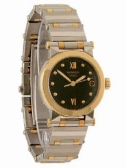 MOVADO 1603927 VIZIO STAINLESS STEEL & 18KT GOLD LADIES WATCH $2695.00 RETAIL