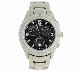 USED MOVADO JUNIOR SPORT MENS CHRONOGRAPH STAINLESS STEEL WATCH 84 F9 1890