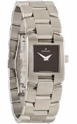 MOVADO 0604424 ELIRO MANCHETTE LADIES STAINLESS STEEL WATCH $1395.00 RETAIL