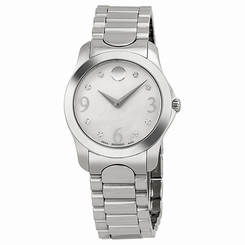 Movado 0606696 Womens Mop Dial Analog Quartz Watch with Stainless Steel Strap 885997054867