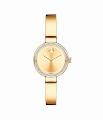 0.210ct Diamonds MOVADO BOLD Yellow Gold Stainless Steel Women's Watch - 25mm