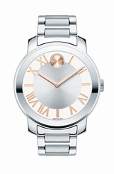 NWT Movado Bold Rose Gold & Silver (Model 3600196)
