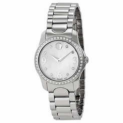 Movado 0606706 Womens White Mop Dial Analog Quartz Watch
