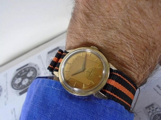 Rel��gio Movado A?o Ouro Autom��tico Bumper Martelo Anos 50