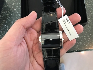 BRAND NEW MOVADO 0606746 BLACK DIAL & LEATHER Strap Including Warranty Card