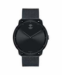 MOVADO BOLD Large Black Stainless Steel Unisex Watch - 44mm