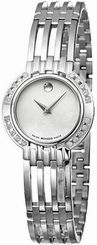 NEW! Movado Esperanza Ladies, Diamond Bezel, Mother of Pearl Dial, Ref # 0605430