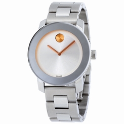 Movado Bold Polished Stainless Steel Ladies Watch 3600084