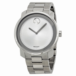 Movado Bold Silver Dial Stainless Steel Mens Watch 3600257