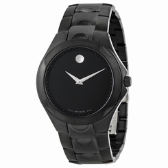 Movado Black Dial Black PVD Stainless Steel Mens Watch 0606536