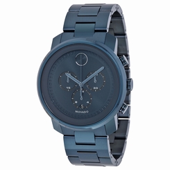 Movado Bold Dark Navy Dial Blue Ion-plated Mens Watch 3600279