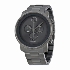Movado Bold Grey Sunray Dial Stainless Steel Band and Case Mens Quartz Watch