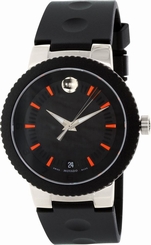 Movado Men's Sport Edge 0606926 Black Rubber Swiss Quartz Watch