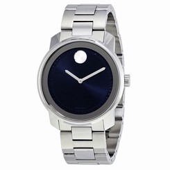 Movado Bold Dark Blue Dial Stainless Steel Mens Watch 3600423