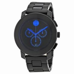 Movado Bold Black TR90 composite material / stainless steel Mens Watch 3600101 885997039246