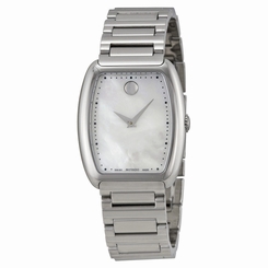 Movado Concerto White Mother of Pearl Stainless Steel Ladies Watch 0606547