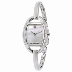 Movado Miri Diamond Mother of Pearl Stainless Steel Ladies Watch 0606607