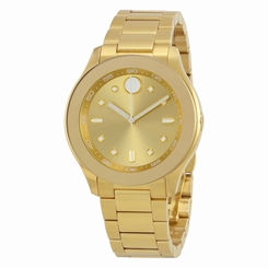 Movado Bold Yellow Gold IP Stainless Steel Ladies Watch 3600416