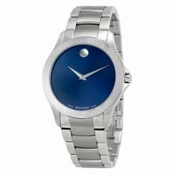 Movado Masino Blue Dial Stainless Steel Mens Watch 0607033