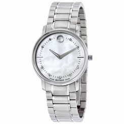 Movado TC Diamond Mother of Pearl Dial Stainless Steel Ladies Watch 0606691