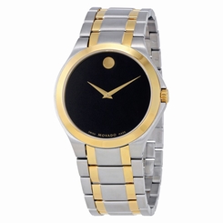 Movado Collection Black Dial Two-tone Mens Watch 0606896
