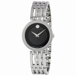 Movado Esperanza Matte Black Museum Dial Ladies Watch 0607051