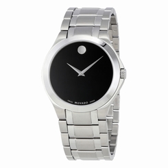 Movado Collection Black Dial Stainless Steel Mens Watch 0606781