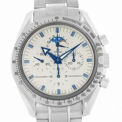 Omega Speedmaster MoonPhase Blue Broad Arrow Hands Watch 3575.20.00