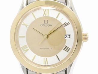 Polished OMEGA Classic 18K Pink Gold Steel Automatic Watch 166.0295 (BF111349)