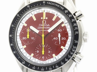 Polished OMEGA Speedmaster Michael Schumacher Red Dial Watch 3510.61 (BF111829)