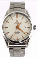 OMEGA SEAMASTER AQUA TERRA 2502.34 AUTOMATIC CO-AXIAL ROSE GOLD MENS STEEL WATCH