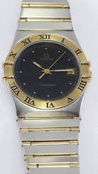 OMEGA CONSTELLATION QUARTZ 18K GOLD FULL BAR BAND
