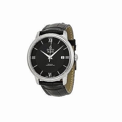 New Omega De Ville Prestige Black Automatic Mens Watch 424.13.40.20.01.001 7612586231148